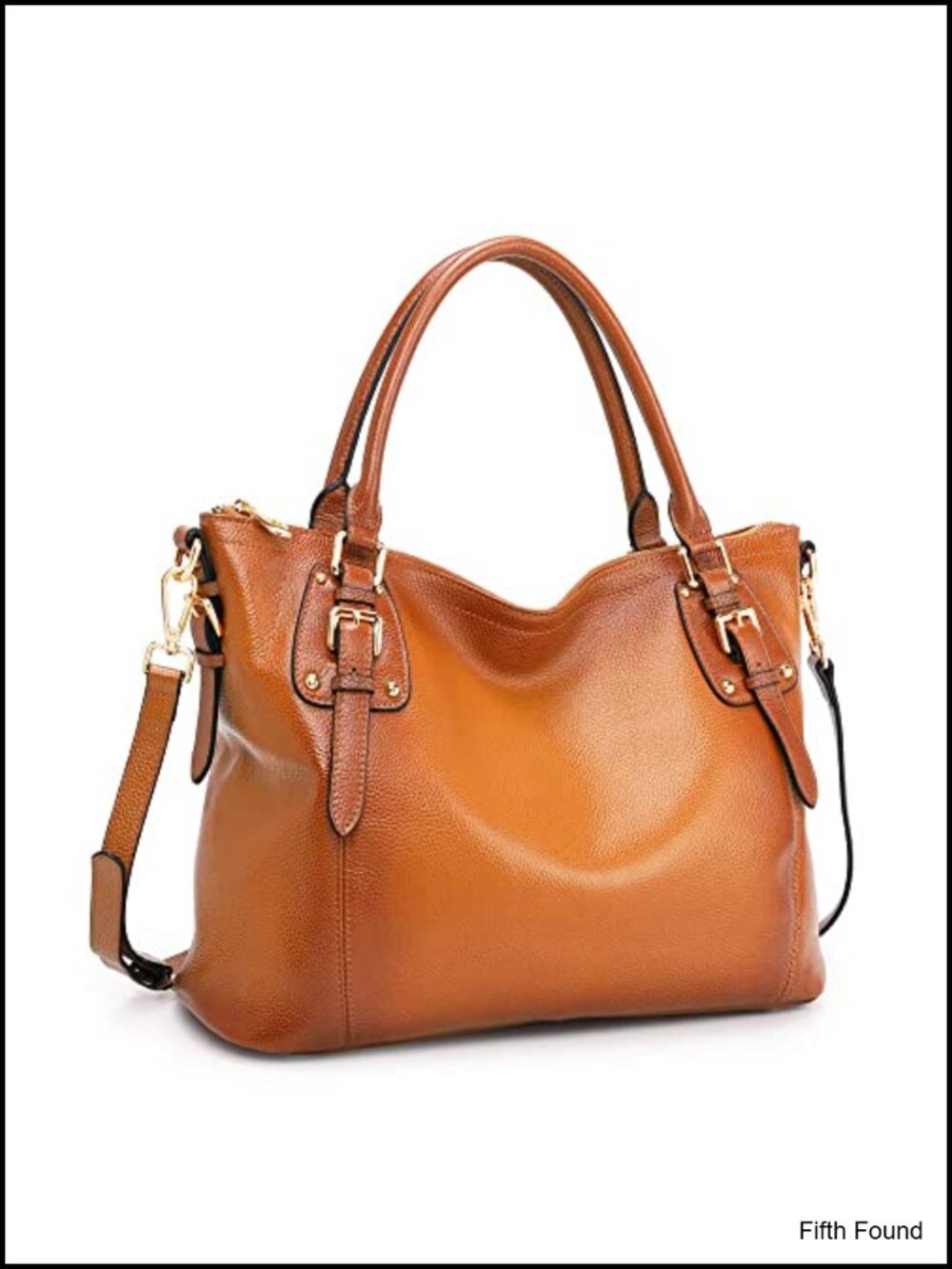 Leather Tote Handbag Large Satchel Purse Top Grain Pebbled Cowhide